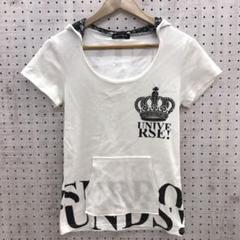 Y2K ギャル VANITY FACE 英字 クラウン プリント 半袖 パーカー
