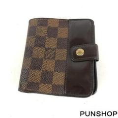 LOUIS VUITTON ルイヴィトン ダミエ コンパクトジップ 二つ折り財布