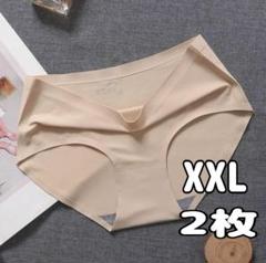 シームレスショーツ　パンツ　インナー　レディース　大きいサイズ　XXL　2枚