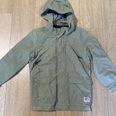 H&M フード付きジャケット 116cm オリーブグリーン