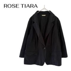 ROSE　TIARAローズティアラ　七分袖シングルボタンジャケット　大きめXL