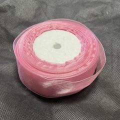 オーガンジー ピンクリボン　まとめ売り ロール　約45m