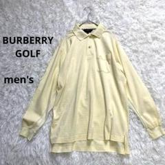BURBERRY GOLF メンズ 長袖 ポロシャツ ホースマーク 日本製 L