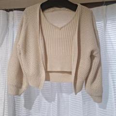 LILIAN CARAT⭐アンサンブルショート丈ニット