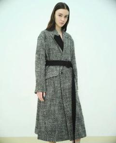 美品　THE KEIJI　23−24秋冬コレクション　2WAY　チェスターコート 美品THE KEIJI23−24秋冬コレクション2WAYチェスターコート