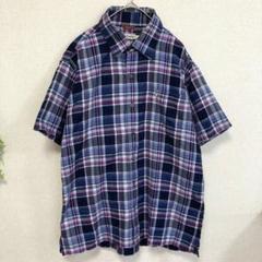 Hush Puppies ハッシュパピー 半袖チェックシャツ L