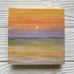 海レジンアートパネル　サンセット