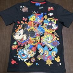 【新品】東京ディズニーリゾート　半袖プリントTシャツSサイズ黒　ミッキー&ミニー