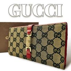GUCCI GGキャンバス ジャッキー 長財布 7039