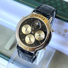 【希少】GUCCI グッチ 腕時計 メンズ 8300 ムーンフェイズ 中古】GUCCI（グッチ） 8300 ムーンフェイズ クロノグラフ