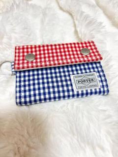 PORTER ヨシダカバン チェック柄 三つ折り財布