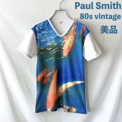 希少 90s Paul Smith 金魚柄 スリムtシャツ ヴィンテージFサイズ 希少 80s PAUL SMITH アートプリント Tシャツ 鯉 金魚 - メルカリ