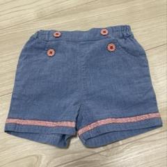 ファミリア　デニム風ショートパンツ　80