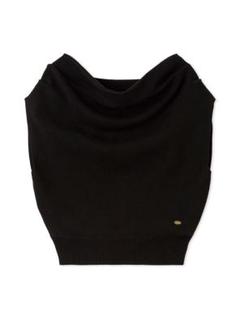 今季♡ LILY BROWN ドレープニットトップス 接触冷感 BLK