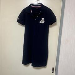 新品 [TEENIE WEENIE] ポロシャツワンピース テディベア ネイビー POLO RALPH LAUREN ポロシャツ ワンピース ポロベア ショート