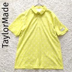 TaylorMade　メンズ　ハーフジップロゴワッペンロゴプリント総柄シャツ