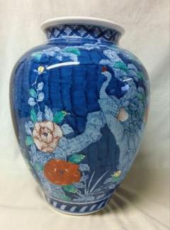鍋島焼✴︎大壺✴︎花鳥紋✴︎深山作✴︎骨董✴︎アンティーク✴︎ビンテージ✴︎昭和レトロ 2025年最新】鍋島焼 深山作の人気アイテム - メルカリ