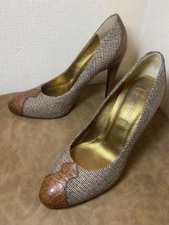 【未使用】BOTTEGA VENETA  パンプス グレージュ イントレチャート 新古未使用展示品 BOTTEGAVENETA ボッテガヴェネタ イントレ