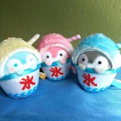 【3点セット】 コウペンちゃん かき氷になっちゃった〜な手のひらマスコット 3種