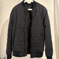 H&M 黒 キルティング ブルゾン