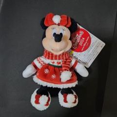 ディズニー ぬいぐるみバッジ ミニー クリスマス ディズニーランド クリスマス 2024 ぬいぐるみバッジ ぬいバ