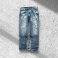 archive karl kani damage wide denim