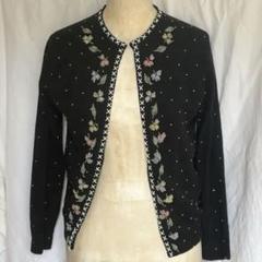 【NEW限定品】 イギリス50年代vintage ビーズ刺繍カーディガン メルカリ - トップス