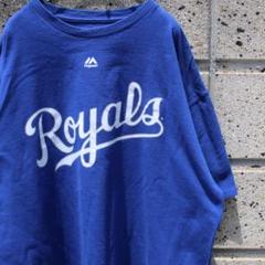 Majestic × カンザスシティ ロイヤルズ XLサイズ 古着 Tシャツ