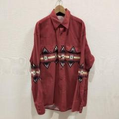 古着 オールド スナップボタン プリント ウエスタンシャツ