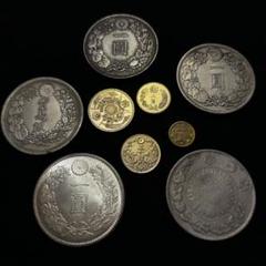 H19 まとめて 10枚セット 海外古錢 銀貨 コイン 激安 X1 まとめて9枚セット 日本古錢 貿易銀 一圓銀貨 コイン 金貨