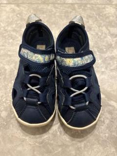 イフミー&branshes 16cm ネイビーフラワー　サンダル