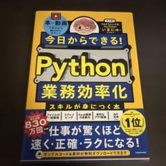 今日からできる! Python業務効率化スキルが身につく本