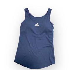 adidas アディダス トレーニングウェア タンクトップ ブラトップ ブルーＬ