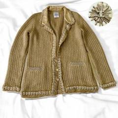 希少 CHANEL シャネル 金ボタン ジャケット 短丈 ココマーク 中古・古着通販】CHANEL (シャネル) ［OLD］ココマークボタン