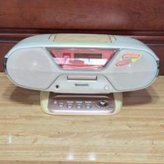 シルバー CD・MDコンポ リモコン付き 教育用ポータブルシステム RC-Z25MD 業務用オーディオ機器 | JVC