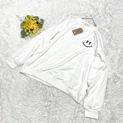 SICRIT STUDIOS スマイルプリント Tシャツ　長袖 5XL 白