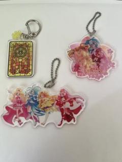 激安特価 プリンセスプリキュアアクリルキーホルダー3点/アクキー設定資料 キーホルダー・アクリルキーホルダー