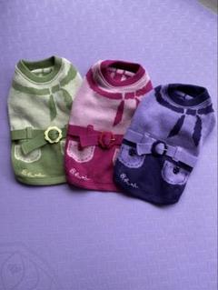 (新品未使用)ブルブブ BULBU-BU犬服 レース　刺繍付き　SS　セット 新品未使用)ブルブブ BULBU-BU犬服 レース 刺繍付き SS セット