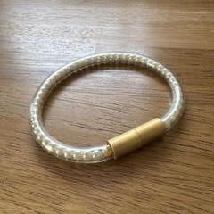 CHANEL シャネル チューブ ブレスレット マグネット式 ビニール GP