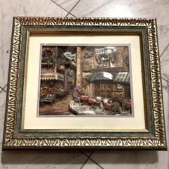 シンセリティ　シャドウボックス　アメリカ町のサテンとククモノ展　絵画　額縁 シンセリティ シャドウボックス アメリカ町のサテンとククモノ展