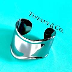 【本日限定価格】ティファニー　バングル　ボーンカフ　ルテニウムTiffany ティファニー ボーンカフ ルテニウム バングル シルバー AB