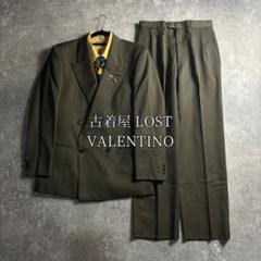 VALENTINO【vintage】セットアップ ダブルスーツ イエローベージュ VALENTINO【vintage】セットアップ ダブルスーツ イエロー