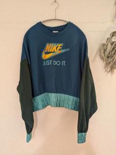 Nike スウェット トレーナー Mサイズ ダークグリーン/ターコイズ