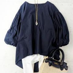 美品♪マサキパリ T-mat コットンバルーンスリーブブラウス