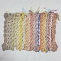 草木染め糸　21種　まとめて　約200g