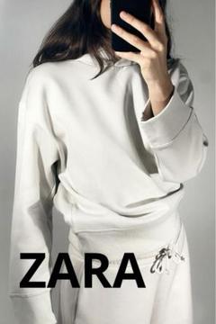 新品 ZARA 裏起毛パーカー L