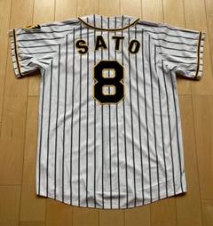 美品 阪神 ユニフォーム 佐藤輝明選手 Mサイズ 背番号8 阪神タイガース 佐藤輝明選手 前ホーム ユニフォーム Mサイズ