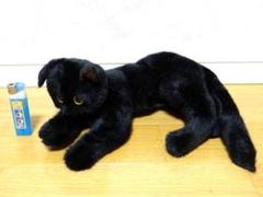 希少 80年代 ビンテージ 日本製 童心 黒猫 ぬいぐるみ レトロ 昭和 当時物