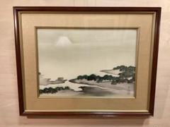aquaさま専用　横山大観　「三保の富士」　リトグラフ　落款・作品証明シール有り aquaさま専用 横山大観 「三保の富士」 リトグラフ 落款・作品