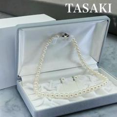 【最高峰】タサキ　現行クラスプ　アコヤ　パール　ネックレス　イヤリング　K18